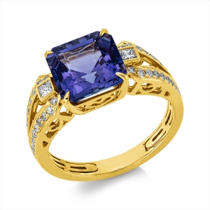 Ring 4er-Krappe 18 kt GG