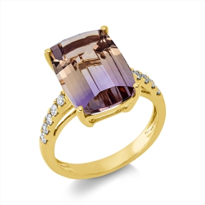 Ring 4er-Krappe 18 kt GG