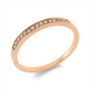 Memoire halb Ring  14kt Rotgold mit 0,09ct Diamanten