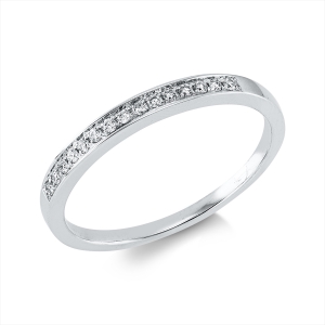 Memoire halb Ring  14kt Rotgold mit 0,09ct Diamanten