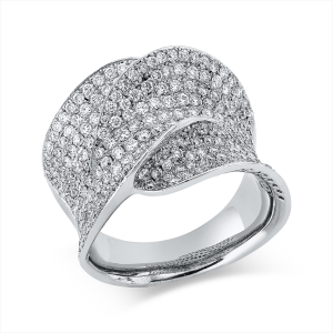 Pavé Ring  18kt Weißgold mit 2,41ct Diamanten
