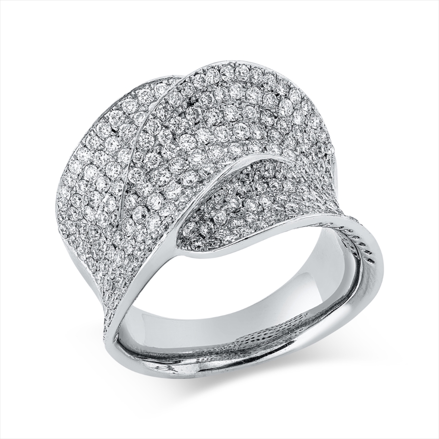 Pavé Ring  18kt Weißgold mit 2,41ct Diamanten