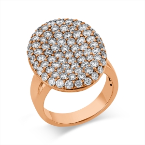 Pavé Ring  18kt Rotgold mit 3,05ct Diamanten