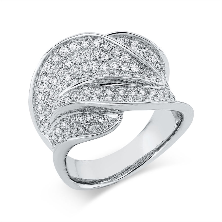 Pavé Ring  18kt Weißgold mit 1,75ct Diamanten