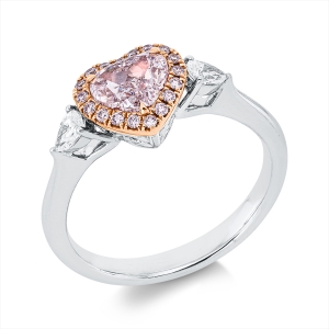 Ring 3er-Krappe 18 kt WG+RG, GIA 2476153517