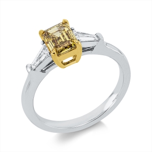 Ring 4er-Krappe 18 kt WG+GG, GIA 7426900701