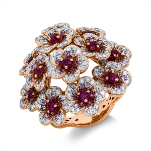 Ring 18 kt RG+WG