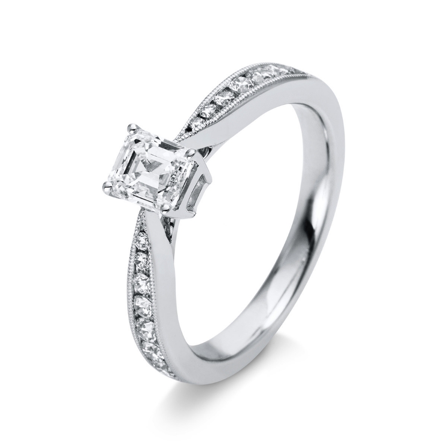 Ring 4er-Krappe 18 kt WG