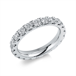 Solitaire Ring  18kt Weißgold mit 2,39ct Diamanten