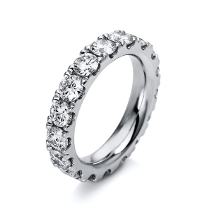 Infinity Memoire Ring  18kt Weißgold mit 4,17ct Diamanten