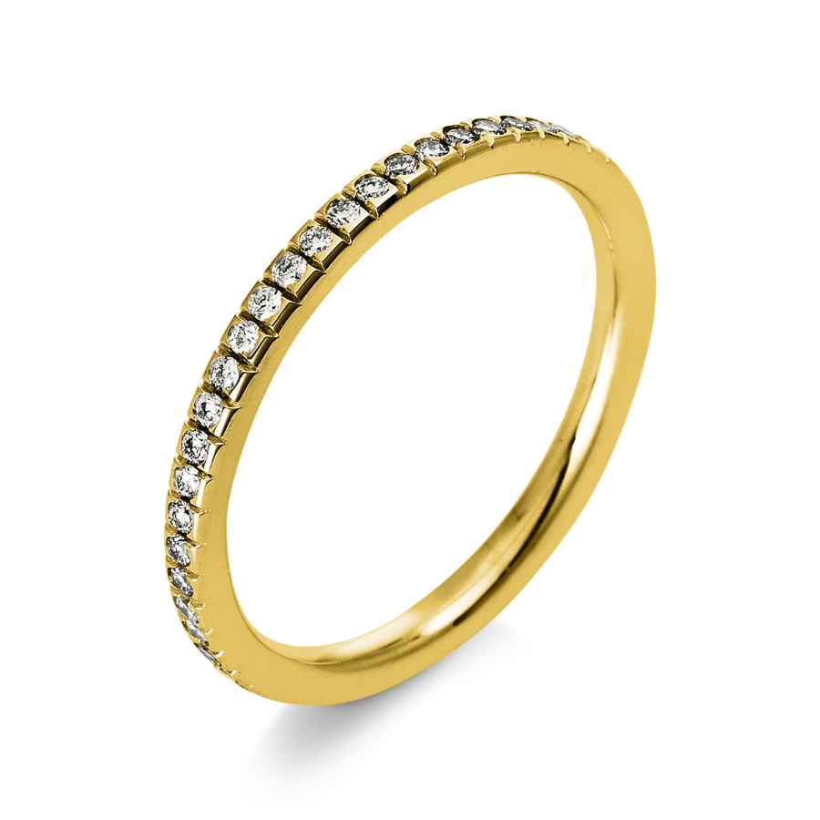 Infinity Memoire Ring  18kt Gelbgold mit 0,31ct Diamanten