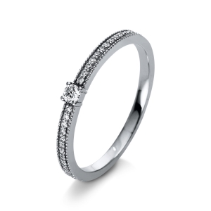 Ring 4er-Krappe 18 kt WG