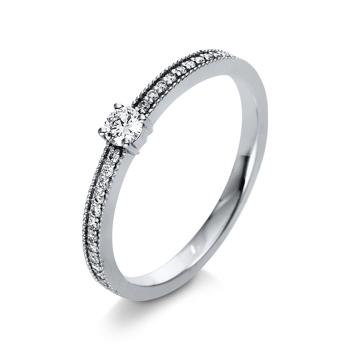 Ring 4er-Krappe 14 kt WG