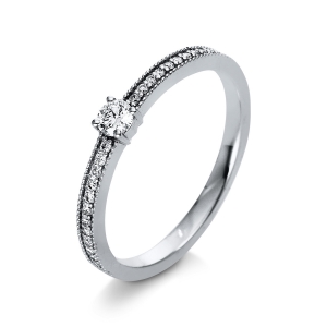Ring 4er-Krappe 14 kt WG
