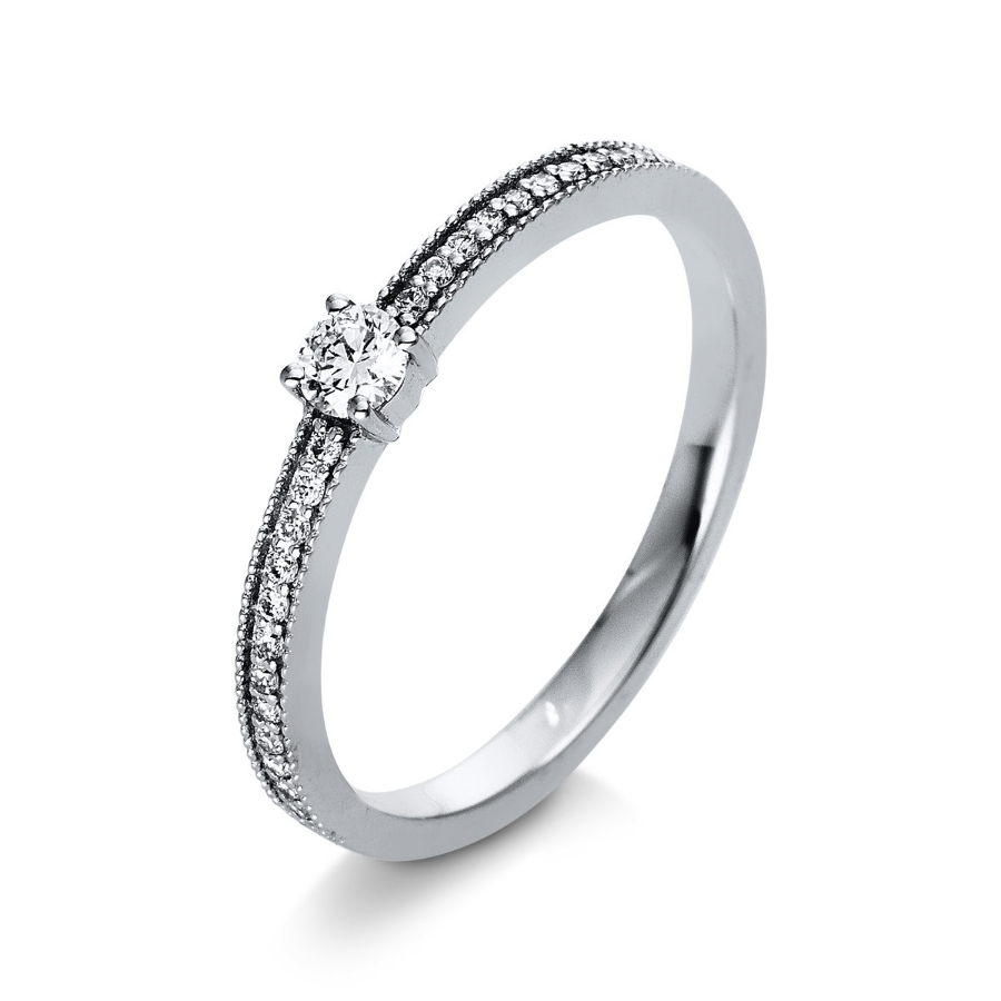 Ring 4er-Krappe 14 kt WG