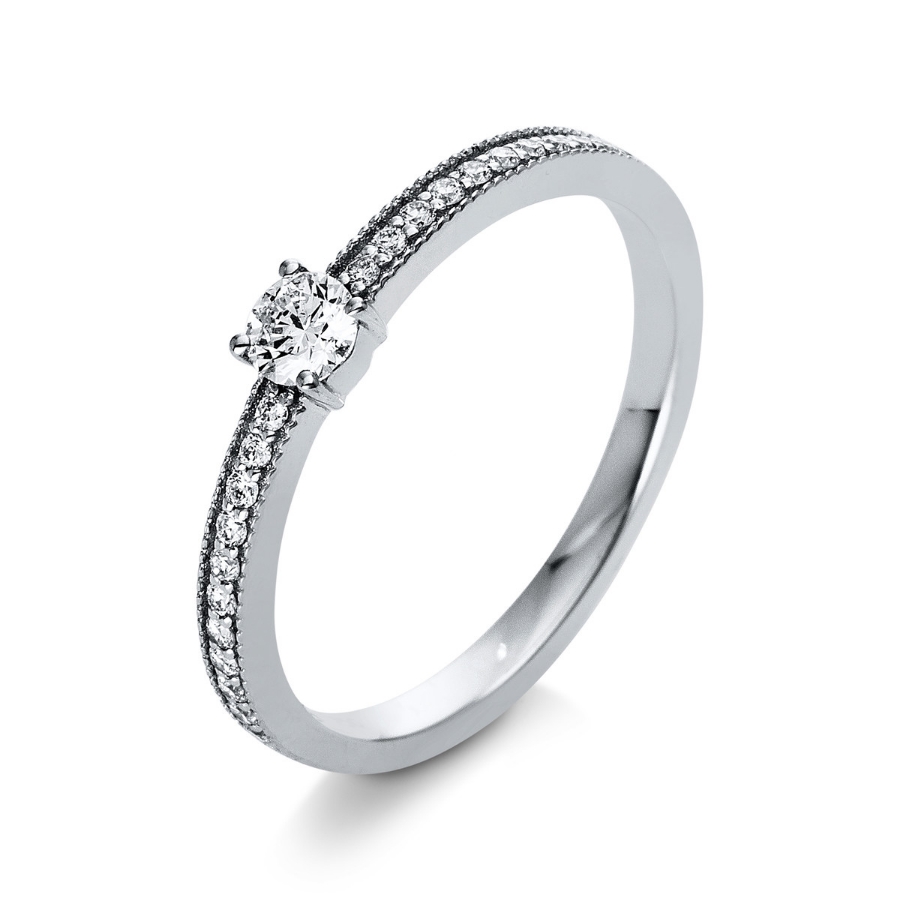Ring 4er-Krappe 18 kt WG