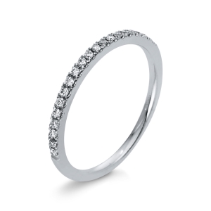 Memoire halb Ring  18kt Gelbgold mit 0,17ct Diamanten