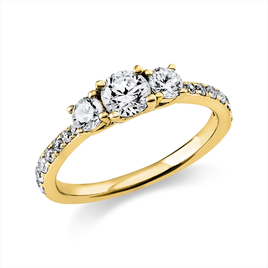 Ring 4er-Krappe 14 kt GG, GIA7288797882