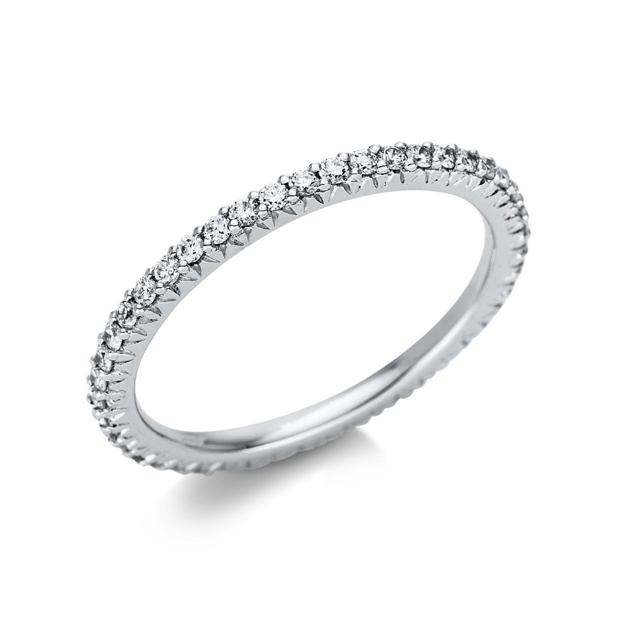 Infinity Memoire Ring  18kt Weißgold mit 0,42ct Diamanten