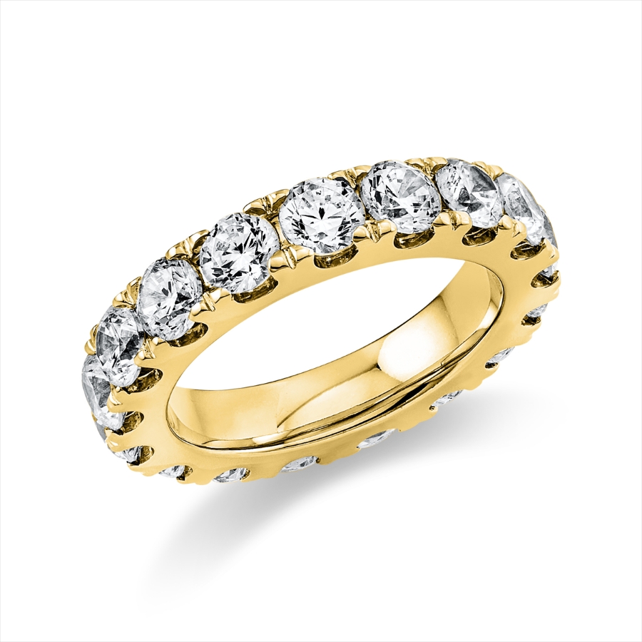 Infinity Memoire Ring  14kt Gelbgold mit 3,73ct Diamanten
