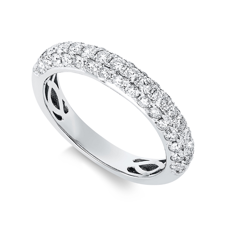 Pavé Ring  18kt Weißgold mit 1,19ct Diamanten