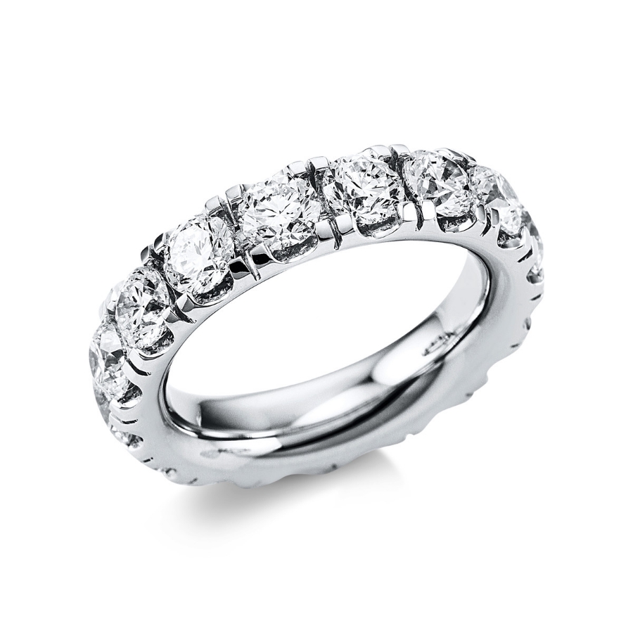 Infinity Memoire Ring  18kt Weißgold mit 5,18ct Diamanten