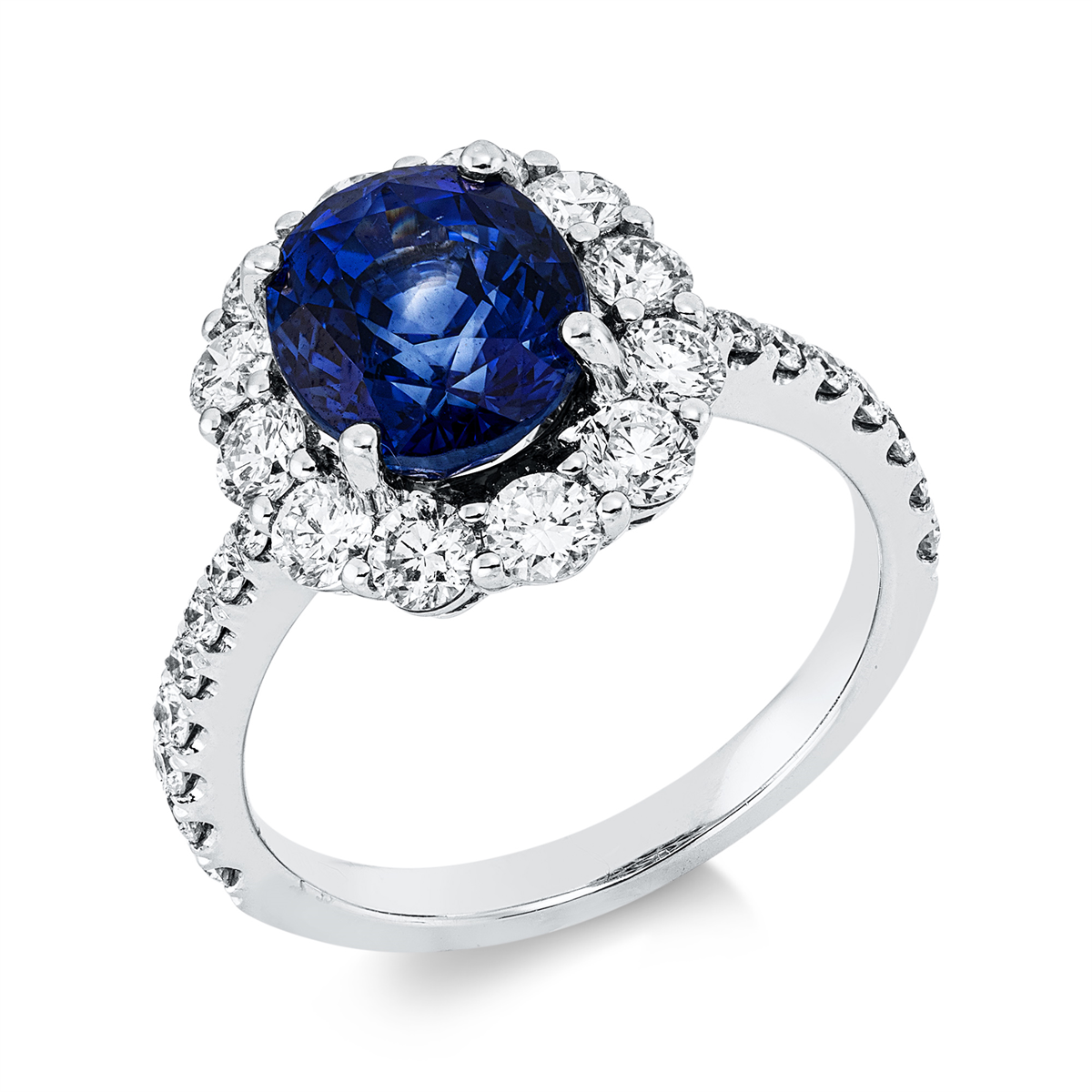 Ring 4er-Krappe 18 kt WG