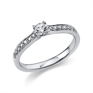 Ring 4er-Krappe 14 kt WG, GIA5186859676