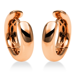 Creolen  18kt Rotgold mit 0,00ct Diamanten