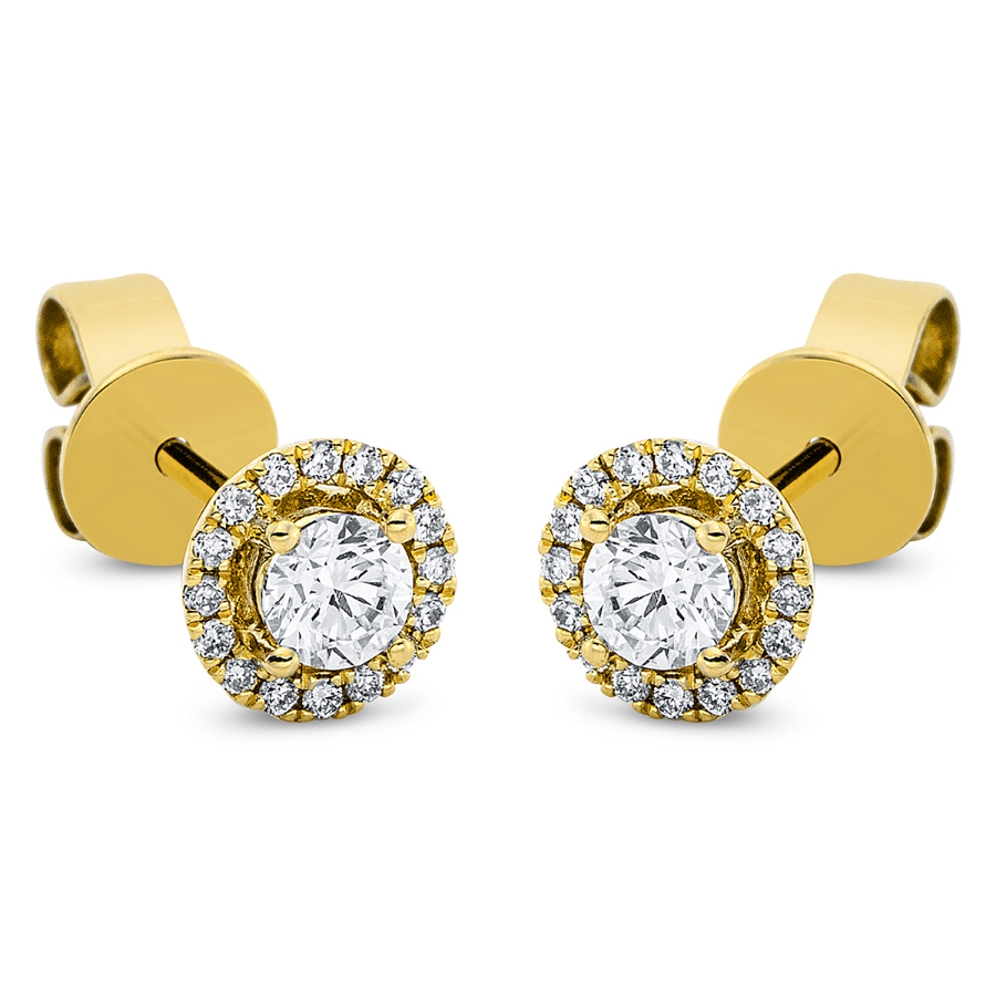 Ohrstecker 4er-Krappe 18 kt GG