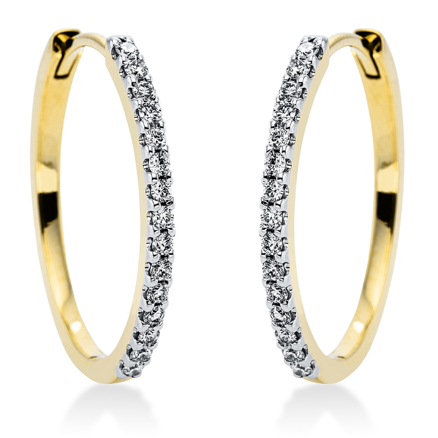 Creolen 14 kt GG+WG
