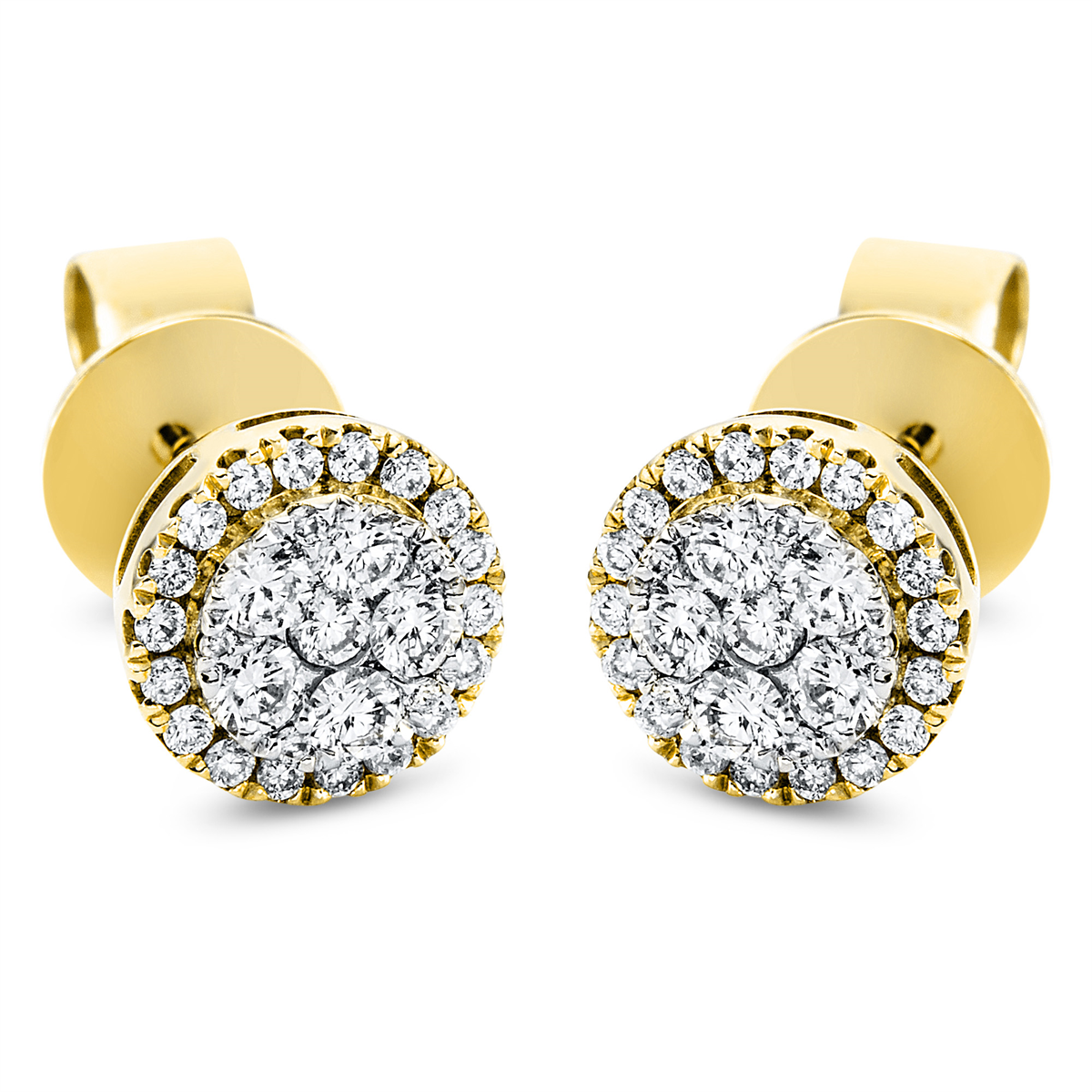 Ohrstecker 18 kt GG+WG