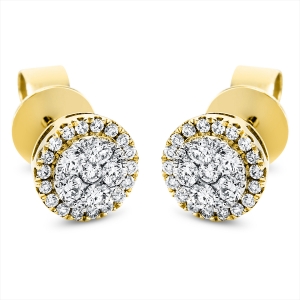 Ohrstecker 18 kt GG+WG
