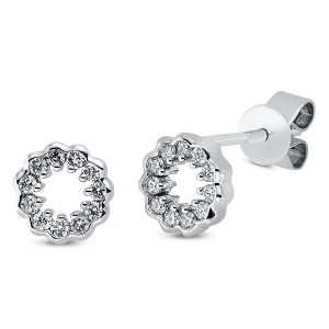 Ohrstecker 18 kt GG Kreise