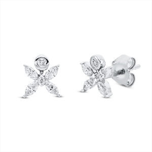 Ohrstecker 18 kt GG+WG