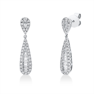 Ohrschmuck 18 kt WG Tropfen