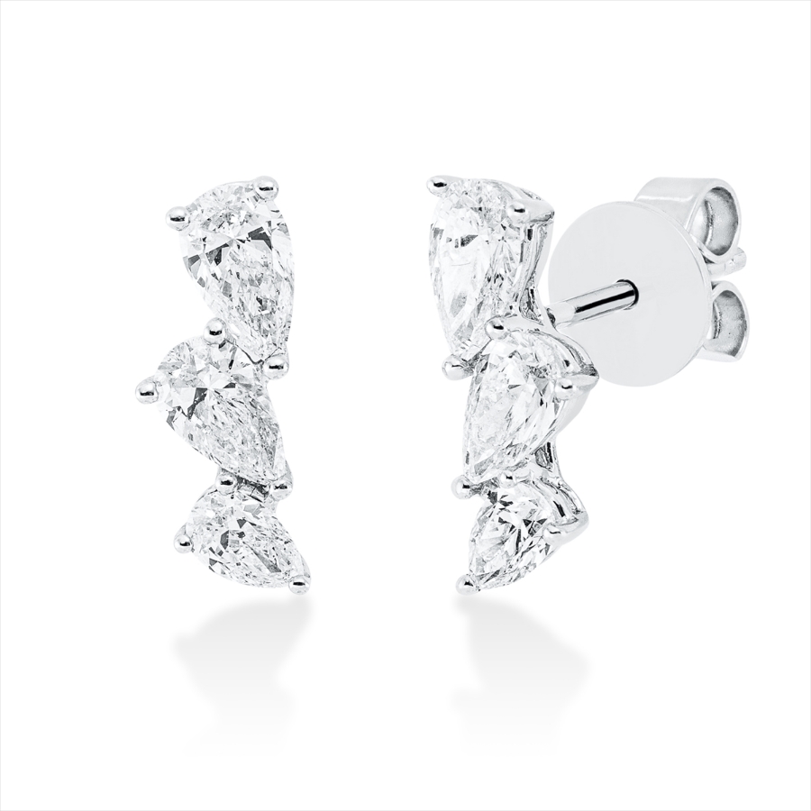 Ohrstecker 18 kt WG