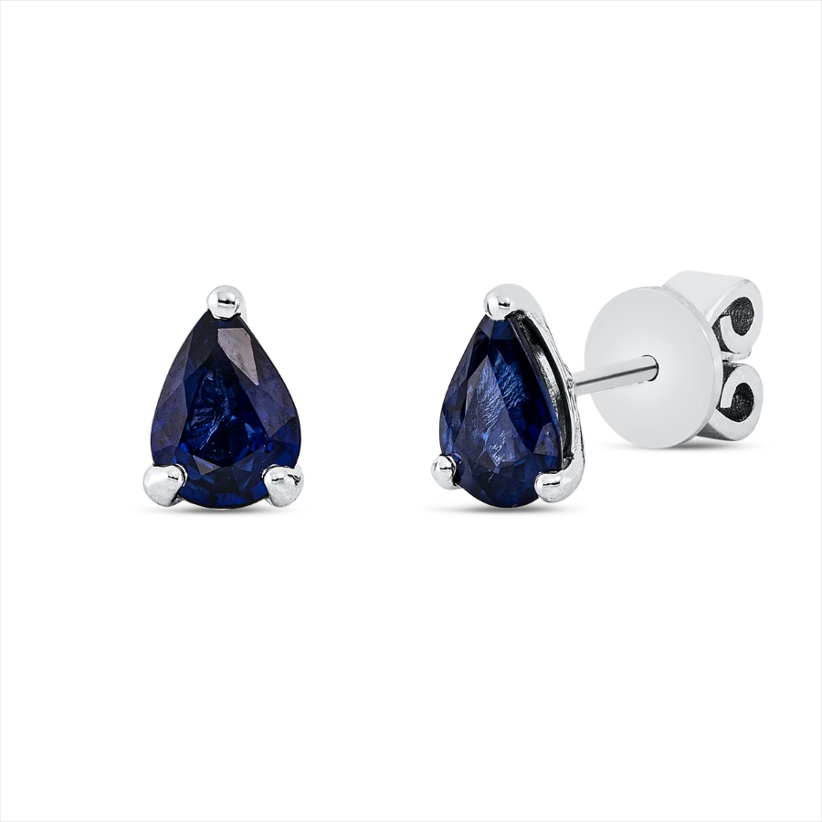 Ohrstecker 3er-Krappe 18 kt WG Tropfen