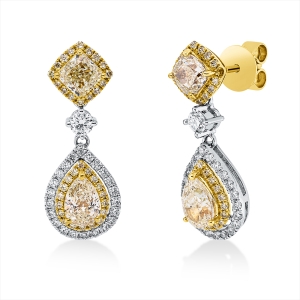 Ohrschmuck 18 kt GG+WG