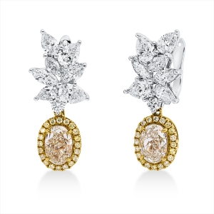 Ohrschmuck 4er-Krappe 18 kt WG+GG