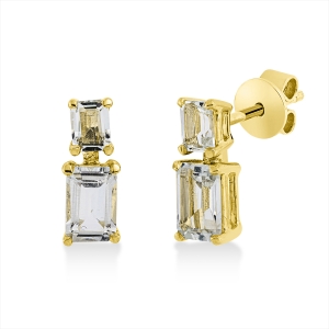 Ohrstecker 4er-Krappe 18 kt GG