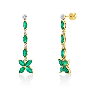 Ohrschmuck 18 kt GG+WG