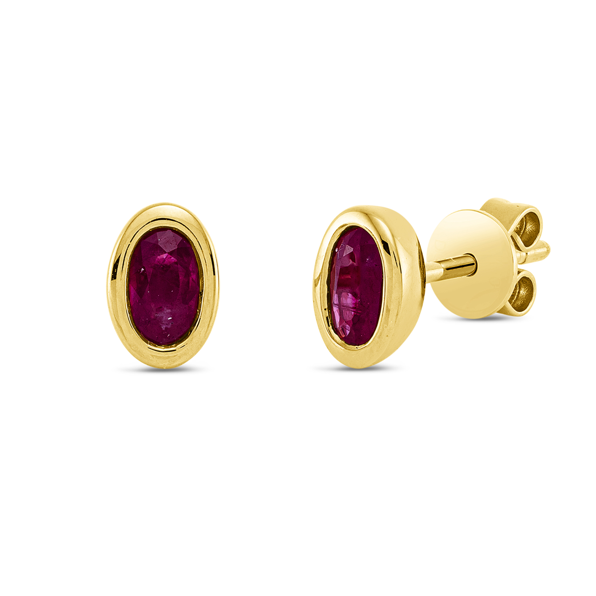 Ohrstecker Zarge 18 kt GG