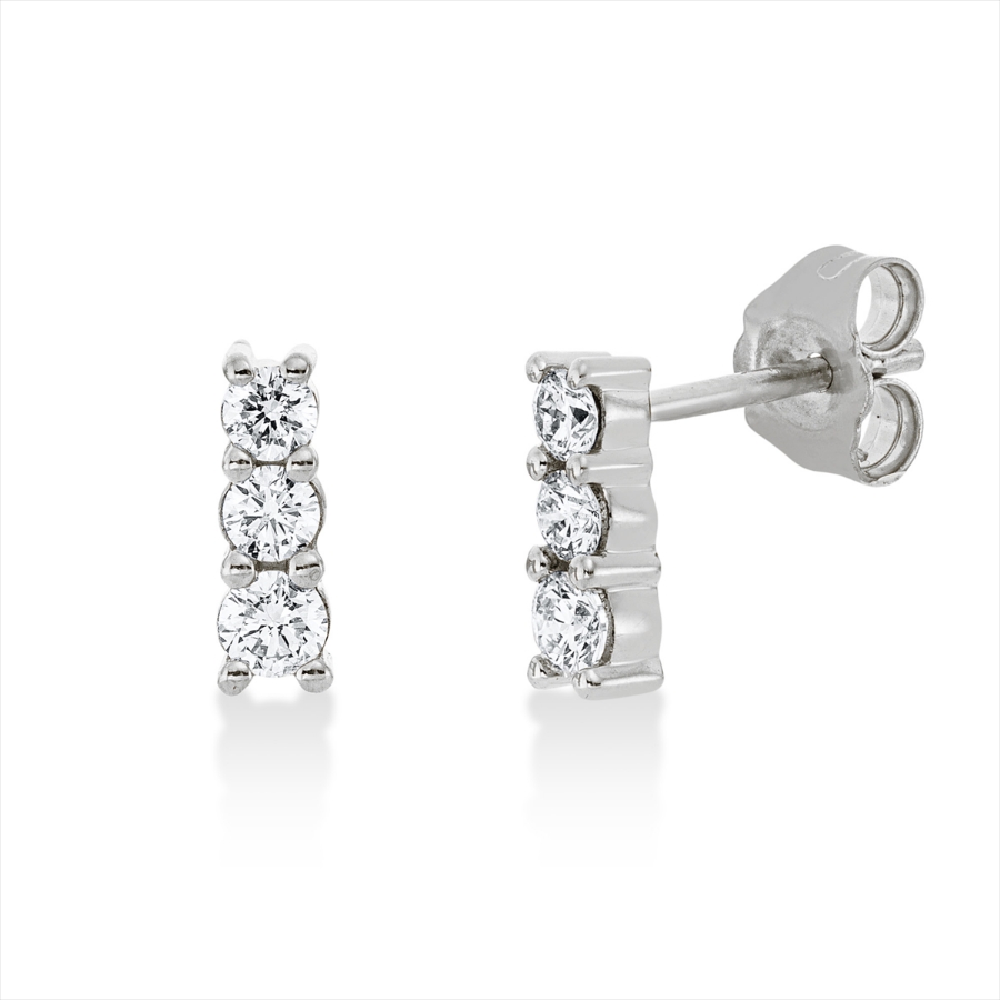 Ohrstecker 18 kt WG