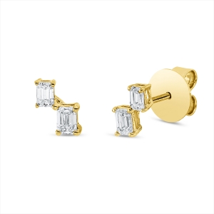 Ohrstecker 4er-Krappe 18 kt GG
