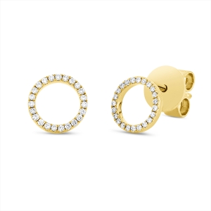 Ohrstecker 18 kt GG Kreis