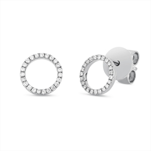 Ohrstecker 18 kt GG Kreis