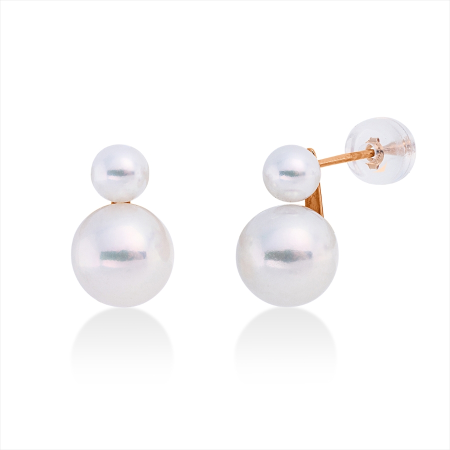 Ohrstecker  18kt Rotgold mit 0,00ct Diamanten