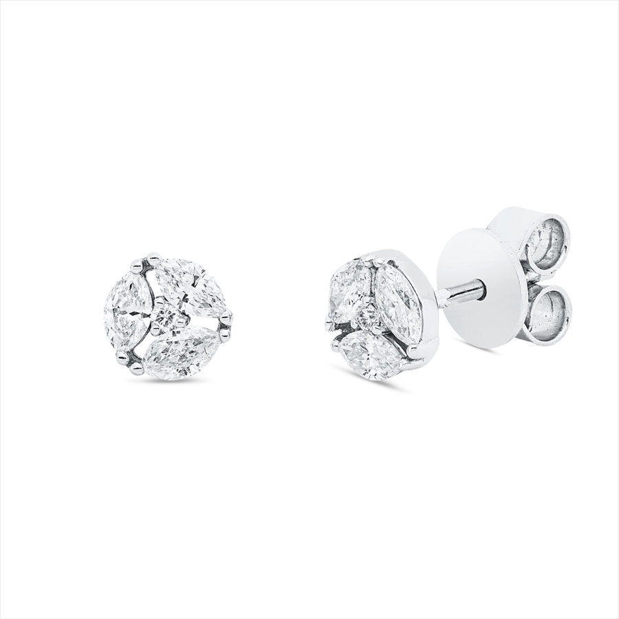 Ohrstecker 18 kt WG