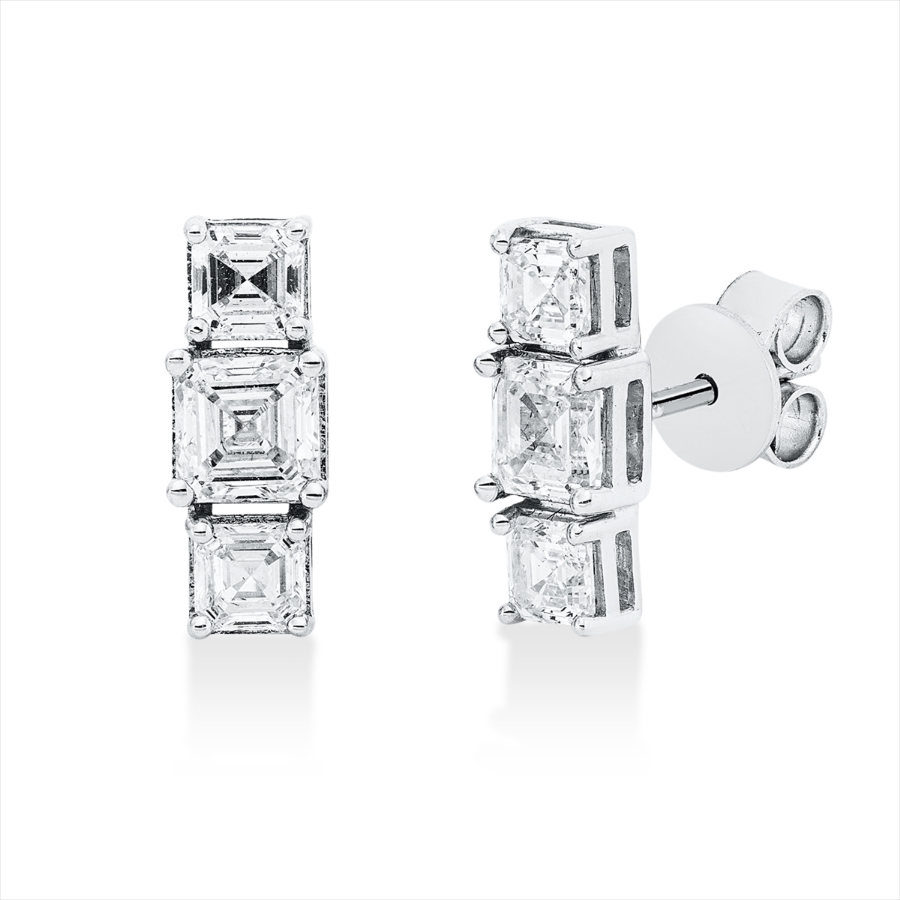 Ohrstecker 18 kt WG